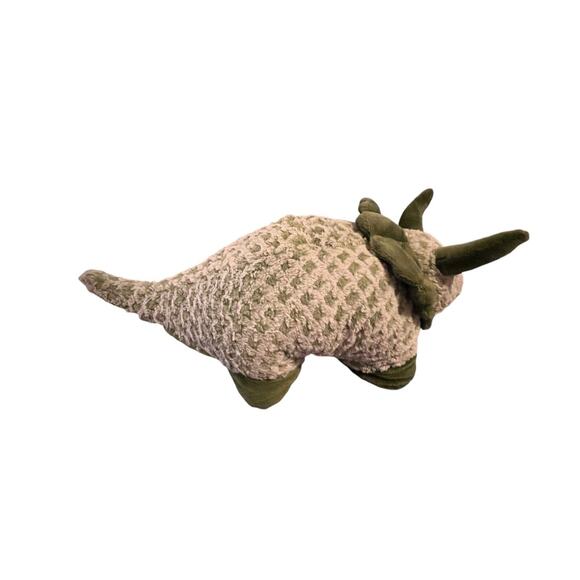 Pillow Pets Dream Lites Triceratops Dino Night Light Plush 18" Long Green - Picture 1 of 5